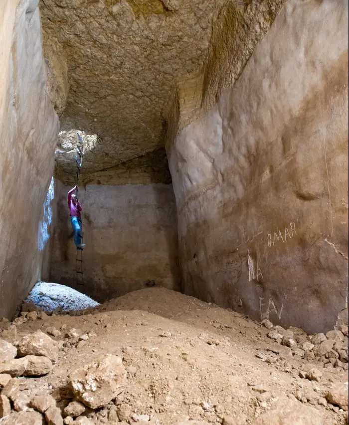 מאגר מים חשמונאי שנשחף בין מודיעין להרי גופנא (מערכת וואלה! NEWS , שחר כהן)