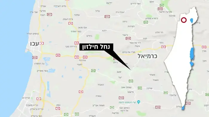 מפת נחל חילזון , ינואר 2019 (עיבוד תמונה) מפת נחל חילזון , ינואר 2019 (עיבוד תמונה)