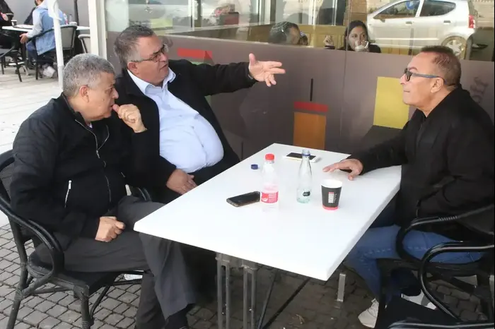 יחיאל זהר ראש עירית נתיבות עם דוד ביטן ואיציק דנינו ראש עירית אופקים ,18 בינואר 2019 (שלומי גבאי) יחיאל זהר ראש עירית נתיבות עם דוד ביטן ואיציק דנינו ראש עירית אופקים ,18 בינואר 2019 (שלומי גבאי)