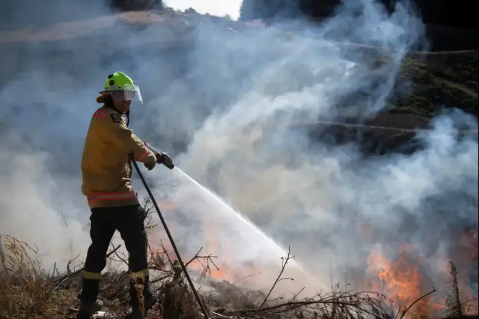 שריפה בסמוך לעיירה נלסון, ניו זילנד, 8 בפברואר 2019 (רויטרס) שריפה בסמוך לעיירה נלסון, ניו זילנד, 8 בפברואר 2019 (רויטרס)