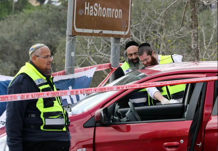 ירי בצומת אריאל שבמרחב החטיבה המרחבית "אפרים", 17 במרץ 2019 (רויטרס) ירי בצומת אריאל שבמרחב החטיבה המרחבית "אפרים", 17 במרץ 2019 (רויטרס)