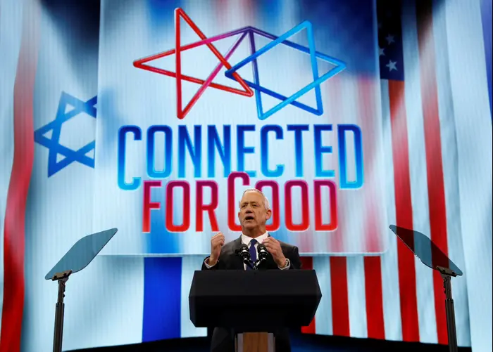 בני גנץ במהלך נאומו באיפא"ק 25 במרץ 2019 (אתר רשמי) בני גנץ במהלך נאומו באיפא"ק 25 במרץ 2019 (אתר רשמי)