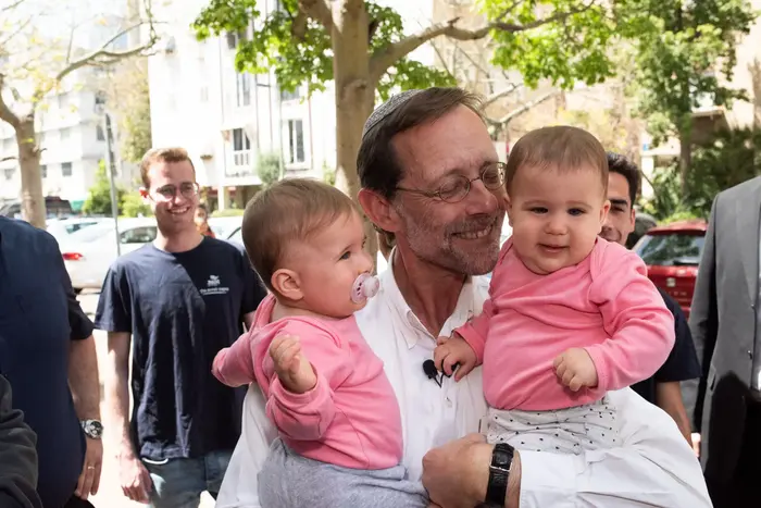 יו"ר מפלגת זהות משה פייגלין, 9 באפריל 2019 (ניב אהרונסון) יו"ר מפלגת זהות משה פייגלין, 9 באפריל 2019 (ניב אהרונסון)