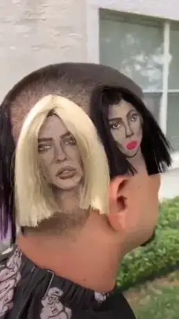 קים קרדשיאן, עיצוב שיער (צילום מסך , צילום מסך סטורי קים קרדשיאן) קים קרדשיאן, עיצוב שיער (צילום מסך , צילום מסך סטורי קים קרדשיאן)