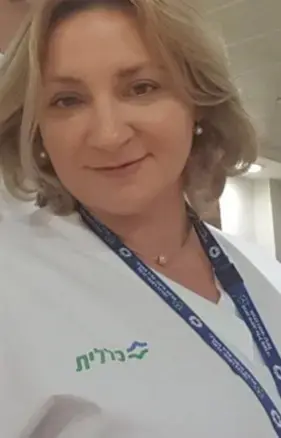 יו"ר וועד העובדים בבית החולים כרמל אירנה ברייב (אתר רשמי) יו"ר וועד העובדים בבית החולים כרמל אירנה ברייב (אתר רשמי)