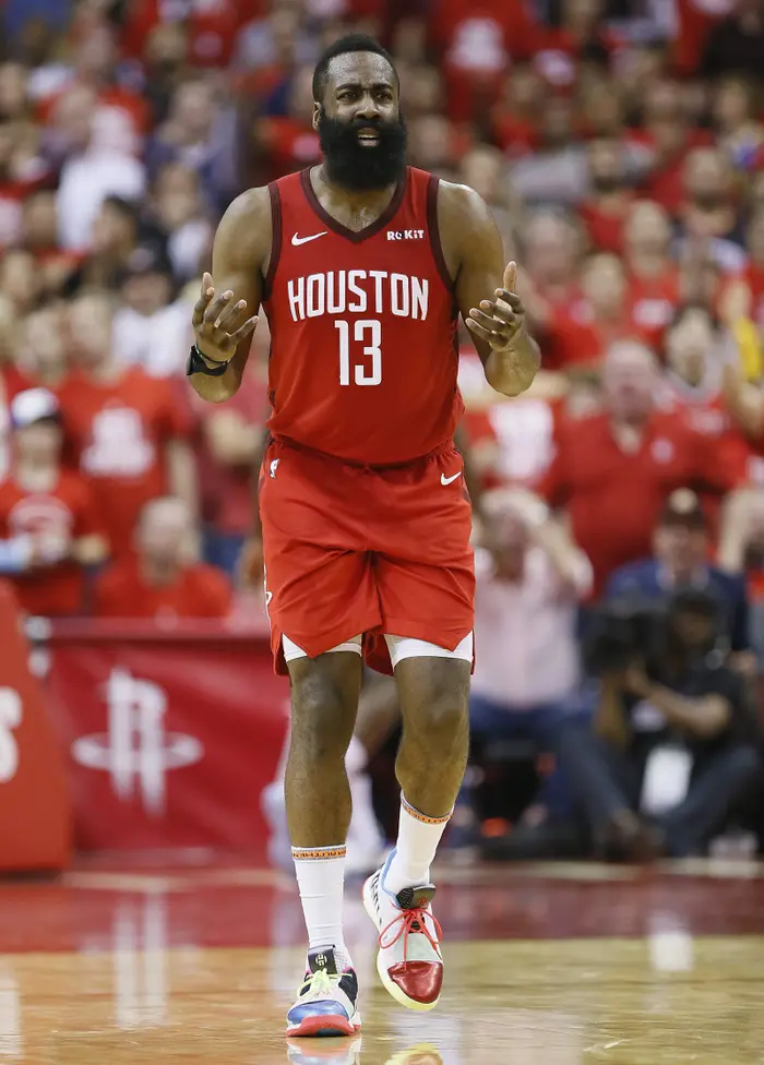 ג'יימס הארדן, יוסטון רוקטס מאוכזב (GettyImages) ג'יימס הארדן, יוסטון רוקטס מאוכזב (GettyImages)