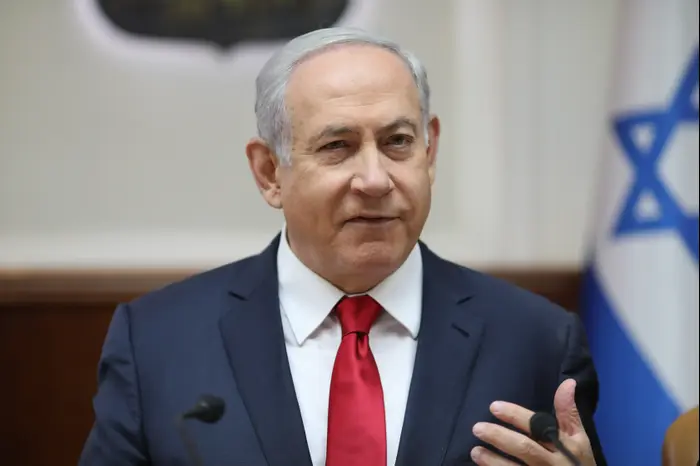 ראש הממשלה בנימין נתניהו בישיבת הממשלה, 26 במאי 2019 (אתר רשמי , אמיל סלמן) ראש הממשלה בנימין נתניהו בישיבת הממשלה, 26 במאי 2019 (אתר רשמי , אמיל סלמן)