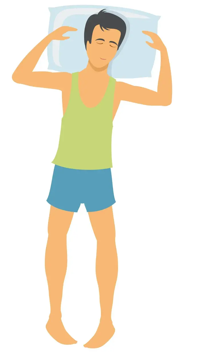 תנוחת שינה כוכב (ShutterStock) תנוחת שינה כוכב (ShutterStock)