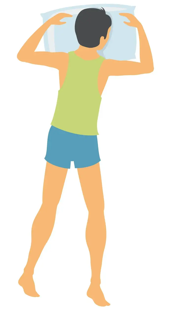תנוחת שינה נפילה חופשית (ShutterStock) תנוחת שינה נפילה חופשית (ShutterStock)