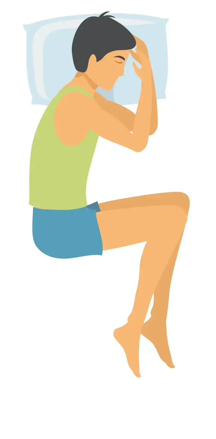 תנוחת שינה עובר (ShutterStock) תנוחת שינה עובר (ShutterStock)