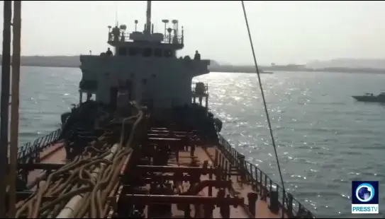 מיכלית הנפט ש''נעלמה'' במפרץ ונמצאת בידי איראן, 18 ביולי 2019 (אתר רשמי , ללא) מיכלית הנפט ש''נעלמה'' במפרץ ונמצאת בידי איראן, 18 ביולי 2019 (אתר רשמי , ללא)