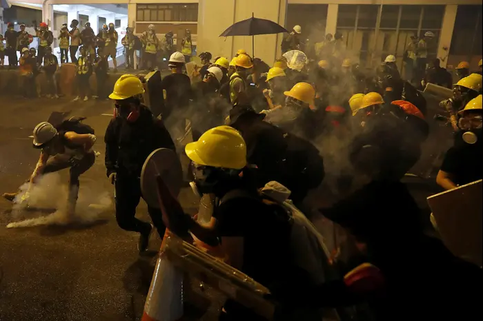 הפגנה בהונג קונג, 22.07.2019 (רויטרס) הפגנה בהונג קונג, 22.07.2019 (רויטרס)