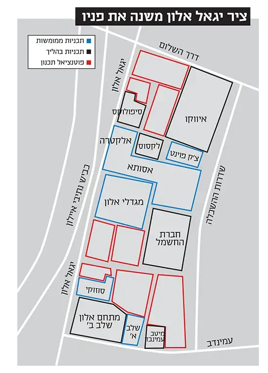 ציר יגאל אלון משנה את פניו (יח"צ , גלובס) ציר יגאל אלון משנה את פניו (יח"צ , גלובס)