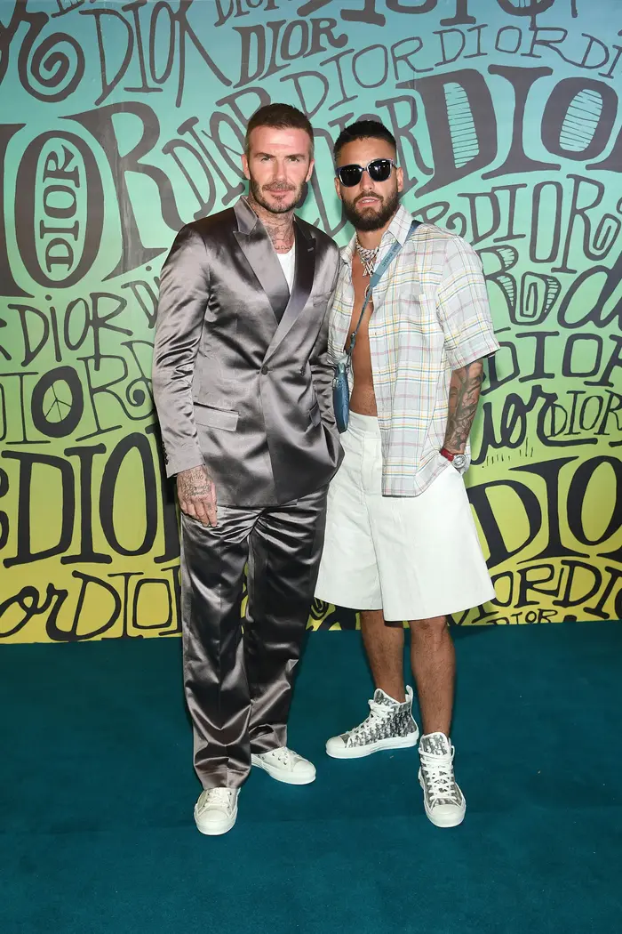תצוגת הגברים של דיור 2020 דיוויד בקהאם מאלומה (GettyImages) תצוגת הגברים של דיור 2020 דיוויד בקהאם מאלומה (GettyImages)