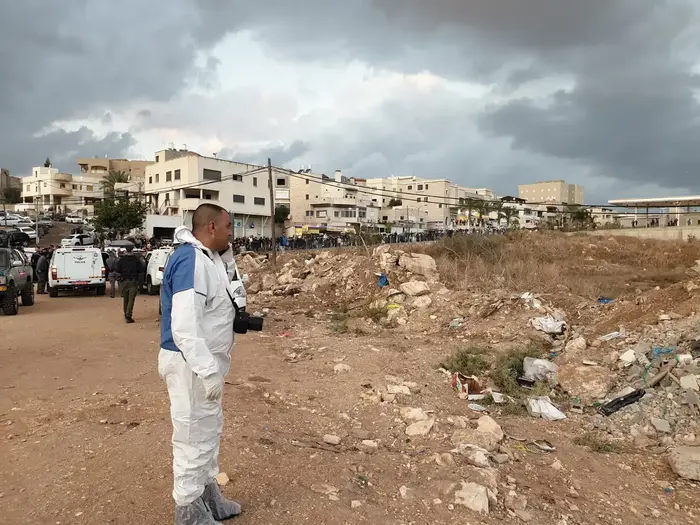 זירת מציאת הגופה בשפרעם 5 בדצמבר 2019 (דוברות משטרת ישראל) זירת מציאת הגופה בשפרעם 5 בדצמבר 2019 (דוברות משטרת ישראל)
