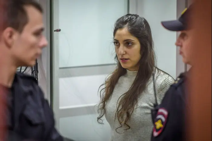 נעמה יששכר בדיון בבית משפט במוסקבה, רוסיה, 19 בדצמבר 2019 (GettyImages , AFP) נעמה יששכר בדיון בבית משפט במוסקבה, רוסיה, 19 בדצמבר 2019 (GettyImages , AFP)
