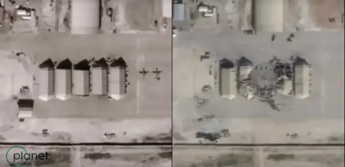 תמונות לווין חושפות את הנזק לבסיסים האמרקניים בעירק כתוצאה מהתקיפה האירנית 8 בינואר 2019 (רויטרס) תמונות לווין חושפות את הנזק לבסיסים האמרקניים בעירק כתוצאה מהתקיפה האירנית 8 בינואר 2019 (רויטרס)