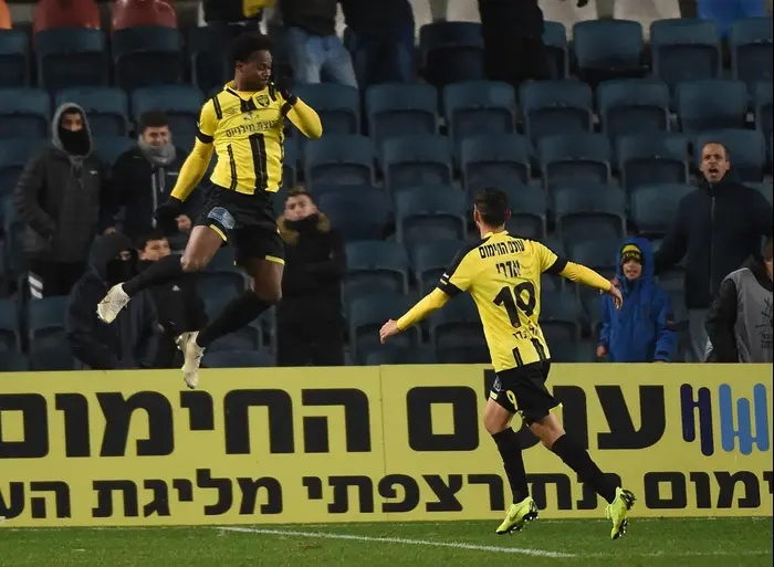 ליוואי גרסיה שחקן בית"ר ירושלים חוגג שער (ברני ארדוב) ליוואי גרסיה שחקן בית"ר ירושלים חוגג שער (ברני ארדוב)