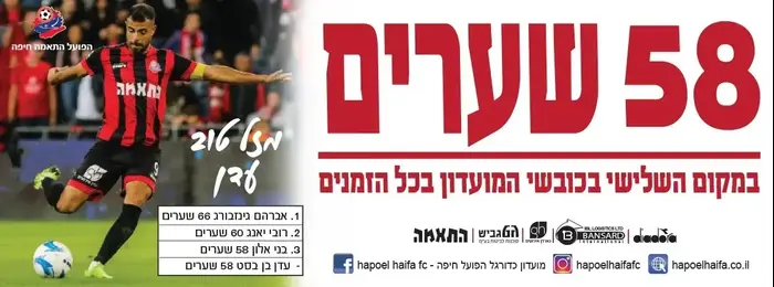 עדן בן בסט עלה למקום השלישי ברשימת כובשי כל הזמנים של הפועל חיפה (אתר רשמי , האתר של הפועל חיפה) עדן בן בסט עלה למקום השלישי ברשימת כובשי כל הזמנים של הפועל חיפה (אתר רשמי , האתר של הפועל חיפה)