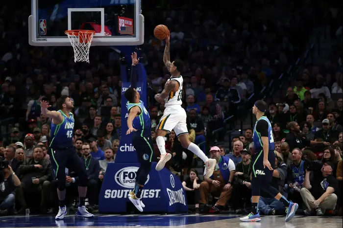 שחקן יוטה ג'אז ג'ורדן קלארקסון (GettyImages) שחקן יוטה ג'אז ג'ורדן קלארקסון (GettyImages)
