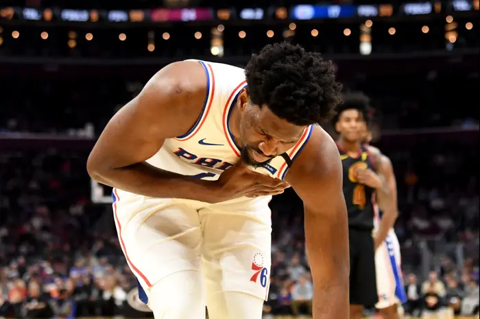ג'ואל אמביד, פילדלפיה 76, פצוע (GettyImages) ג'ואל אמביד, פילדלפיה 76, פצוע (GettyImages)