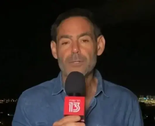 דני רופ חדשות 13 (צילום מסך , רשת 13) דני רופ חדשות 13 (צילום מסך , רשת 13)