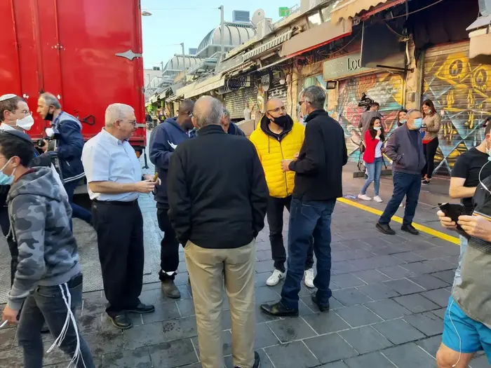 שוק מחנה יהודה, ירושלים 7 במאי 2020 (רוני כנפו) שוק מחנה יהודה, ירושלים 7 במאי 2020 (רוני כנפו)