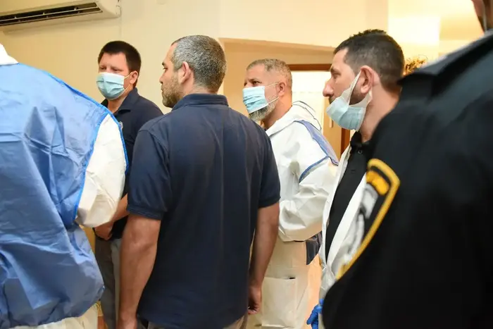 זירת הרצח ברמת גן 16 במאי 2020 (דוברות משטרת ישראל) זירת הרצח ברמת גן 16 במאי 2020 (דוברות משטרת ישראל)