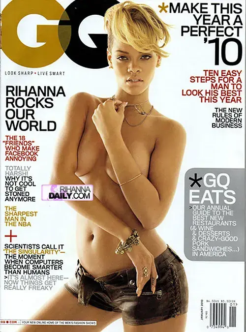 ריהאנה על שער ה- GQ ינואר 2010 (סריקה) ריהאנה על שער ה- GQ ינואר 2010 (סריקה)