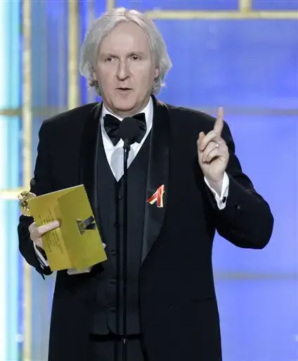 ג'יימס קמרון בטקס פרסי גלובוס הזהב (AP , NBC, Paul Drinkwater) ג'יימס קמרון בטקס פרסי גלובוס הזהב (AP , NBC, Paul Drinkwater)