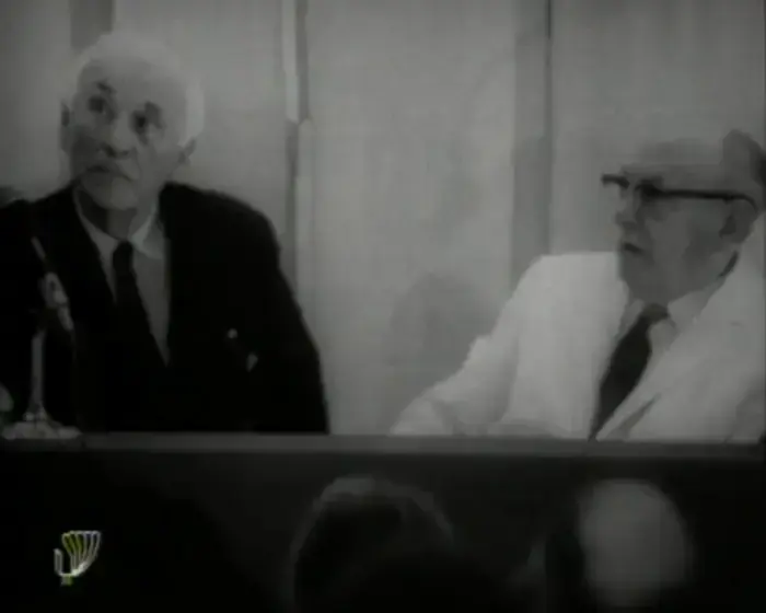 מארק שאגל בכנסת 20 ביוני 1969 (אולפני הרצליה) מארק שאגל בכנסת 20 ביוני 1969 (אולפני הרצליה)