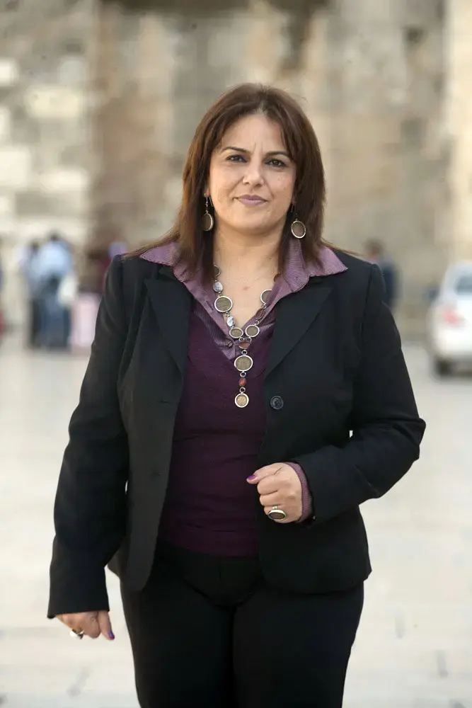 דוקטור חולוד דעיבס, שרת התיירות הפלסטינאית בסיור בבית לחם, דצמבר 2010 (אורי לנץ) דוקטור חולוד דעיבס, שרת התיירות הפלסטינאית בסיור בבית לחם, דצמבר 2010 (אורי לנץ)