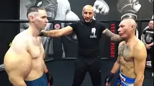 פופאיי הרוסי בקרב MMA (צילום מסך)
