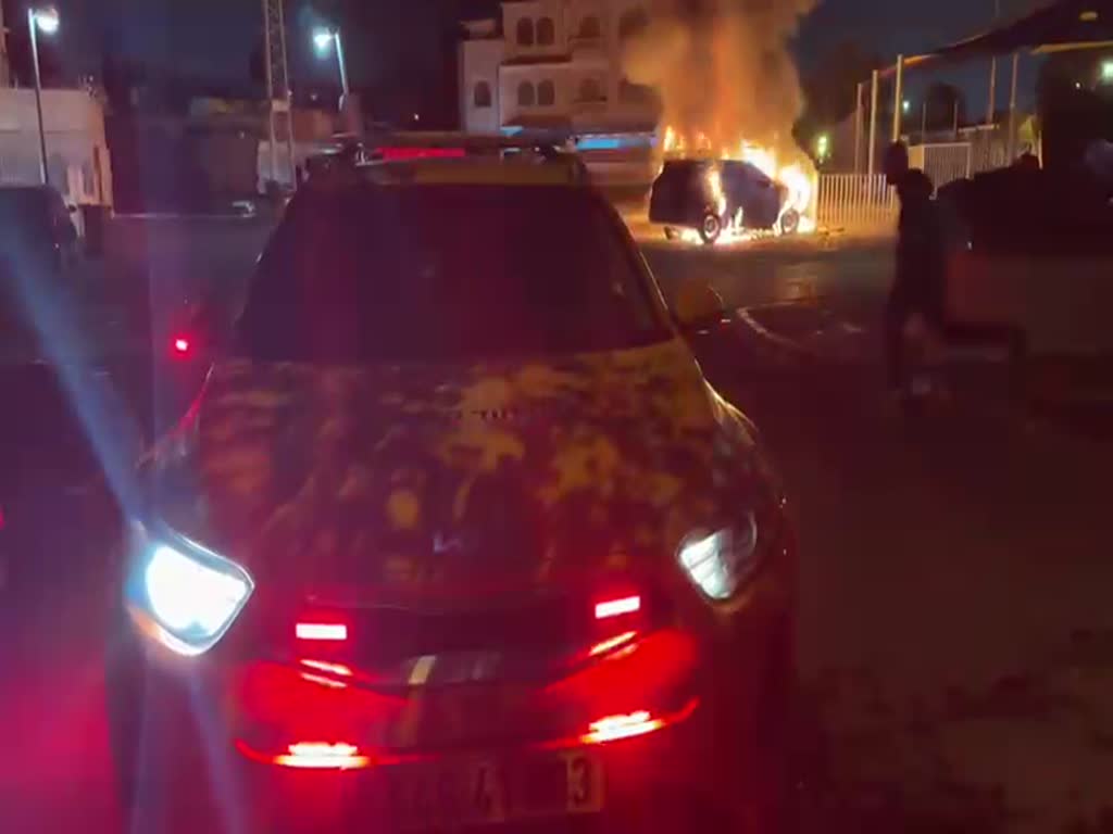 הצתת רכבים ברמלה