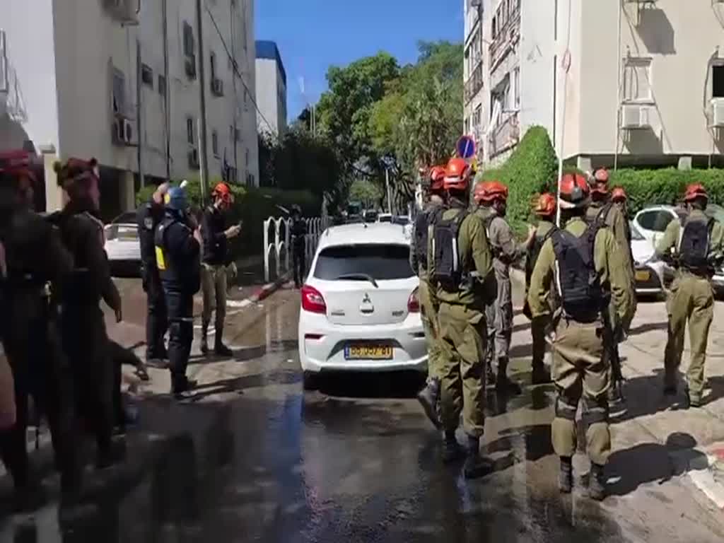 זירת הפגיעה במרכז הארץ