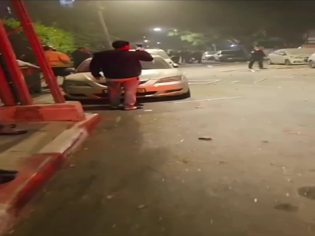 זירת נפילת רסיס ברמת גן