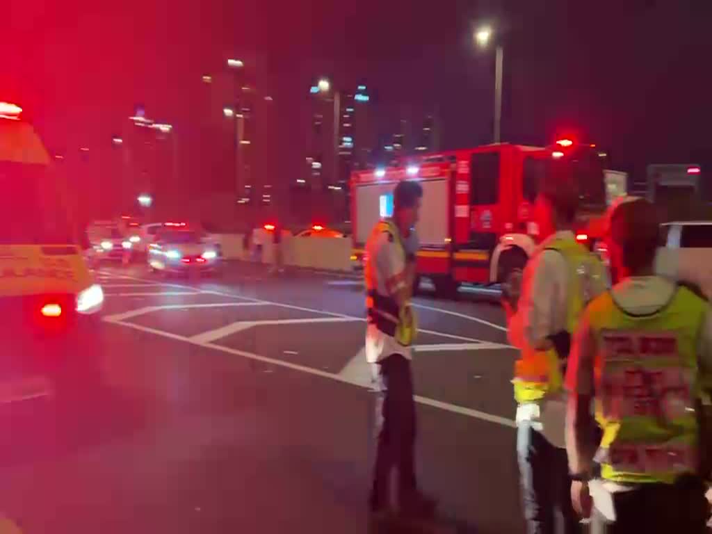 הזירה בכביש 2 שבה התפוצץ רכב