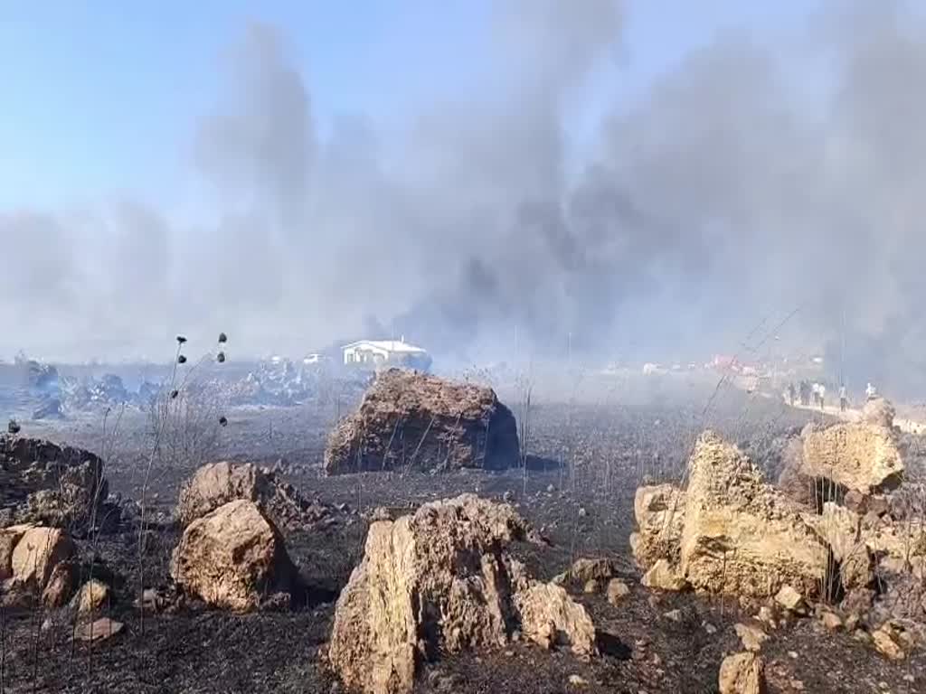 שריפת הענק ליד חוות גלעד בשומרון