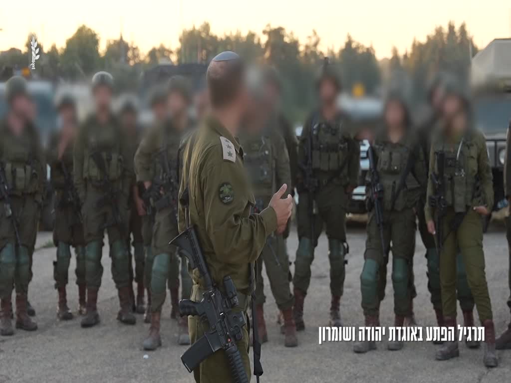 תרגיל הפתע ביהודה ושומרון לקראת החגים