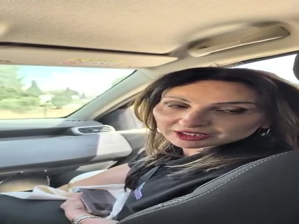 ידוי אבנים לעבר רכבה של פלר חסן-נחום