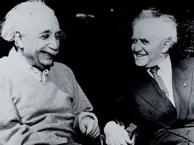 איינשטיין ובן-גוריון. היה ציוני נלהב