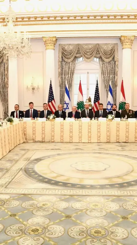 פתיחת סבב השיחות בין ישראל ולבנון בוושינגטון פתיחת סבב השיחות בין ישראל ולבנון בוושינגטון