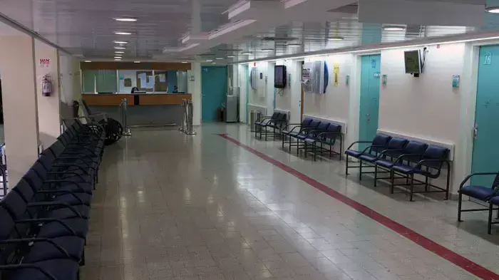 בית חולים סורוקה ריק בעקבות שביתת האזהרה של הרופאים, אפריל 2011