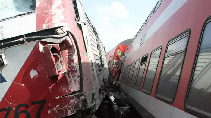 התנגשות בין רכבות סמוך לתחנת הרכבת בנתניה, אפריל 2011
