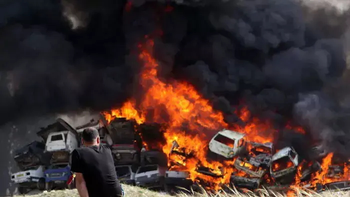 שריפה גדולה בבאר שבע, אפריל 2011