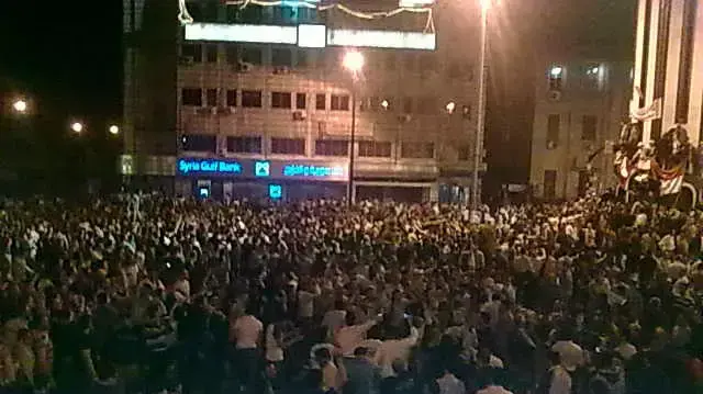 הפגנות נגד שלטונות סוריה בעיר חומס, 18 באפריל 2011 הפגנות נגד שלטונות סוריה בעיר חומס, 18 באפריל 2011