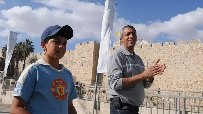 חול המועד בירושלים, תיירים ומטיילים בעיר העתיקה, אפריל 2011
