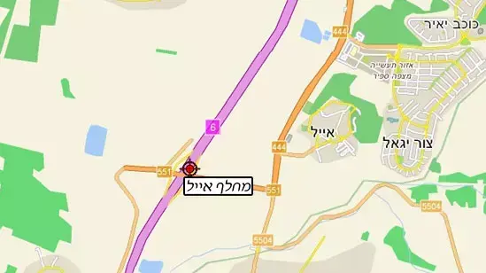 מחלף אייל - מפה מחלף אייל - מפה