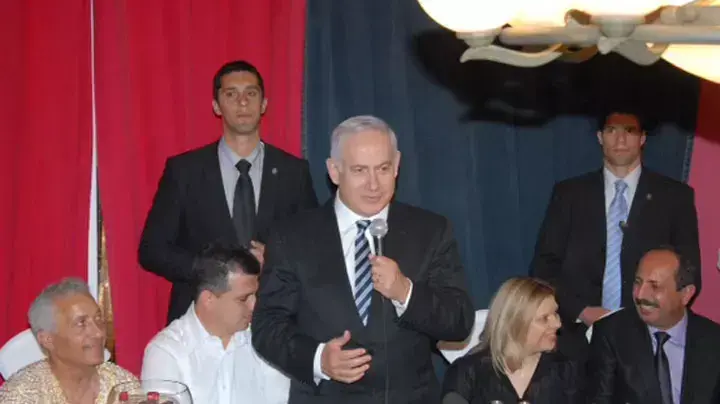 בנימין ושרה נתניהו במימונה באור עקיבא