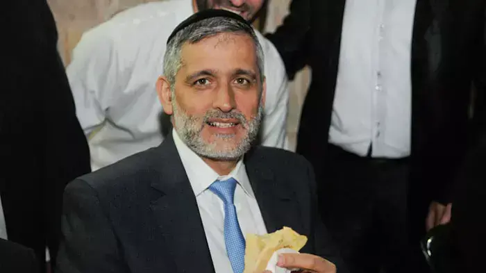 אלי ישי יו"ר תנועת ש"ס, סגן ראש הממשלה ושר הפנים בחג המימונה, אפריל 2011 
